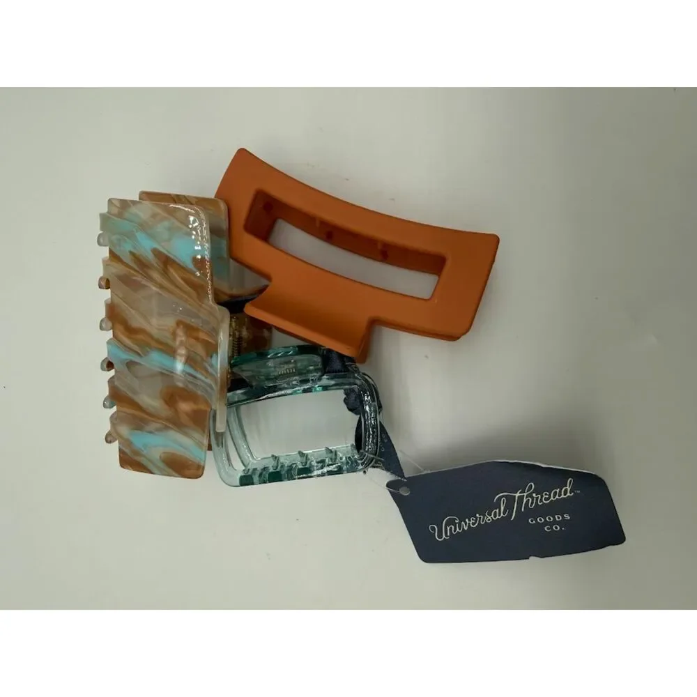 set of hair claw clips